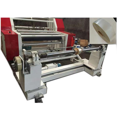 Machine de découpe horizontale à gros rouleaux de diamètre de haute précision, machine de découpe de papier blanc simple légère