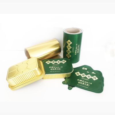 Feuille d'aluminium personnalisée pour le yogourt, le lait, le fromage, la crème glacée, le film d'étanchéité thermique pour divers contenants