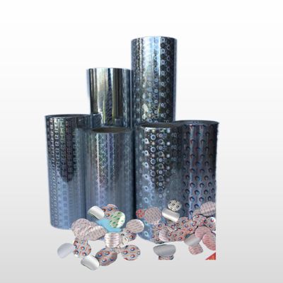 Film d'étanchéité en feuille d'aluminium avec support de capuchon en plastique pour de larges diamètres de joint