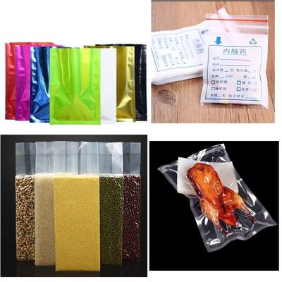 Fermeture à fond, fermeture thermique, machine à découper à froid des sacs en plastique pour supermarchés, machine à fabriquer des sacs plats
