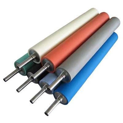 Machine d'impression flexographique rouleau en caoutchouc de polyuréthane, machine d'impression en gravure rouleau en caoutchouc industriel, rouleau en caoutchouc de silicone, machine d'emballage rouleau en caoutchouc, rouleau en caoutchouc
